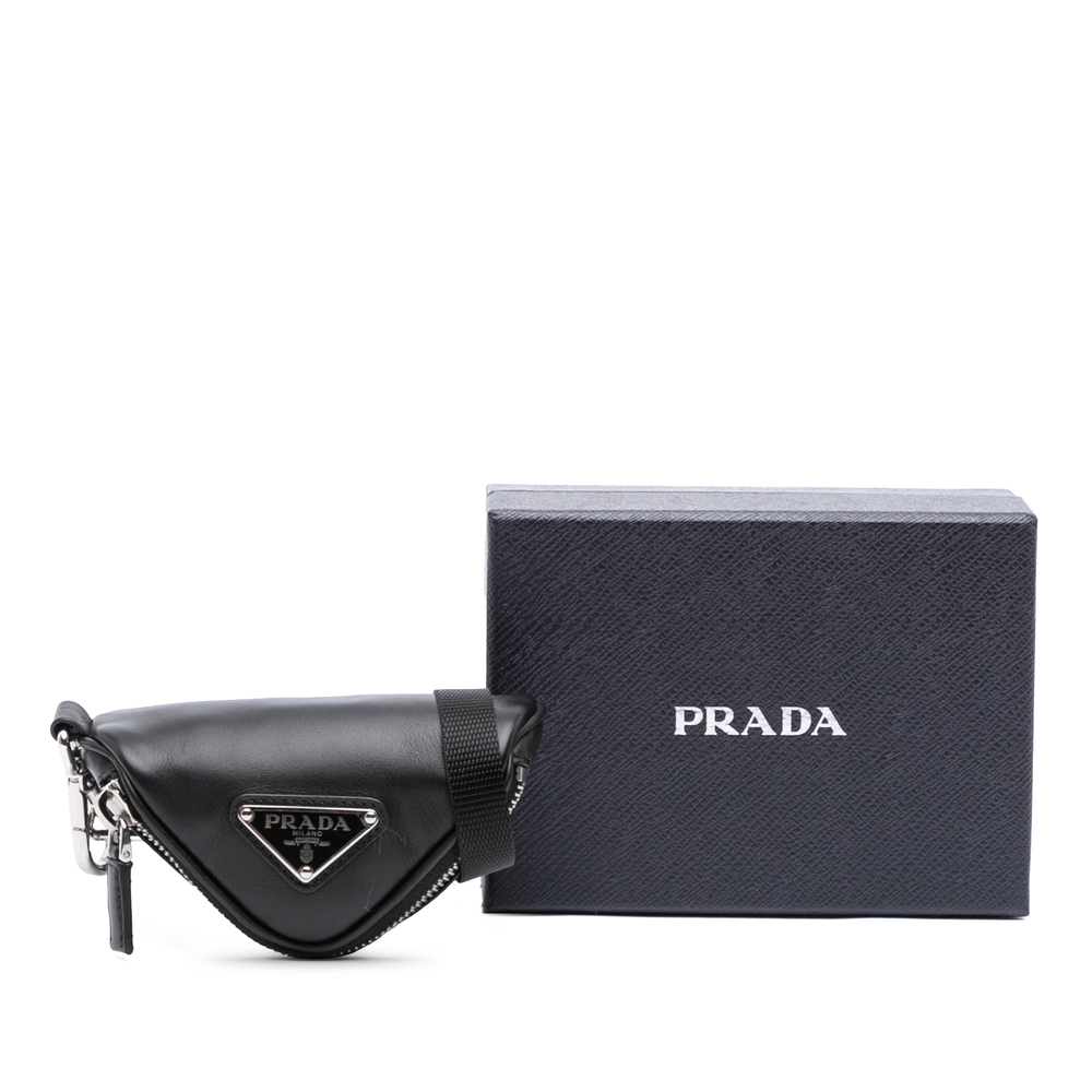 Pre-Loved Prada Mini Soft Nappa Triangle Pouch - Picture 10 of 10